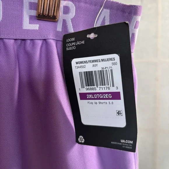 Under Armour Women's Play Up Shorts 3.0 Size XXL 2XL - Picture 7 of 8